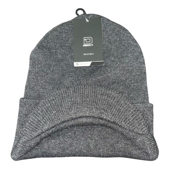 Decky 8009-HCH Jeep Watch Cap Hat Knit Heather Charcoal Gray GI Military Ski - Picture 9 of 11